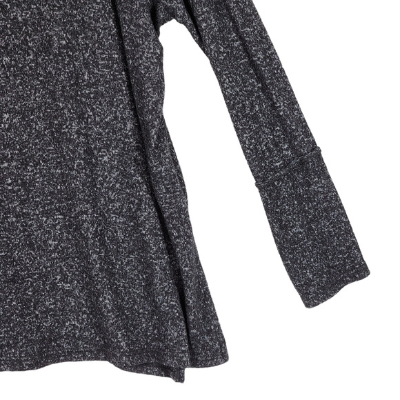 Forgotten Grace Sweater‎ S Women Gray Black Heathered Lagenlook Oversized Boxy - Picture 8 of 12